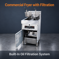 Double-tank Fryer with Filter Cart/FRYH18C2F