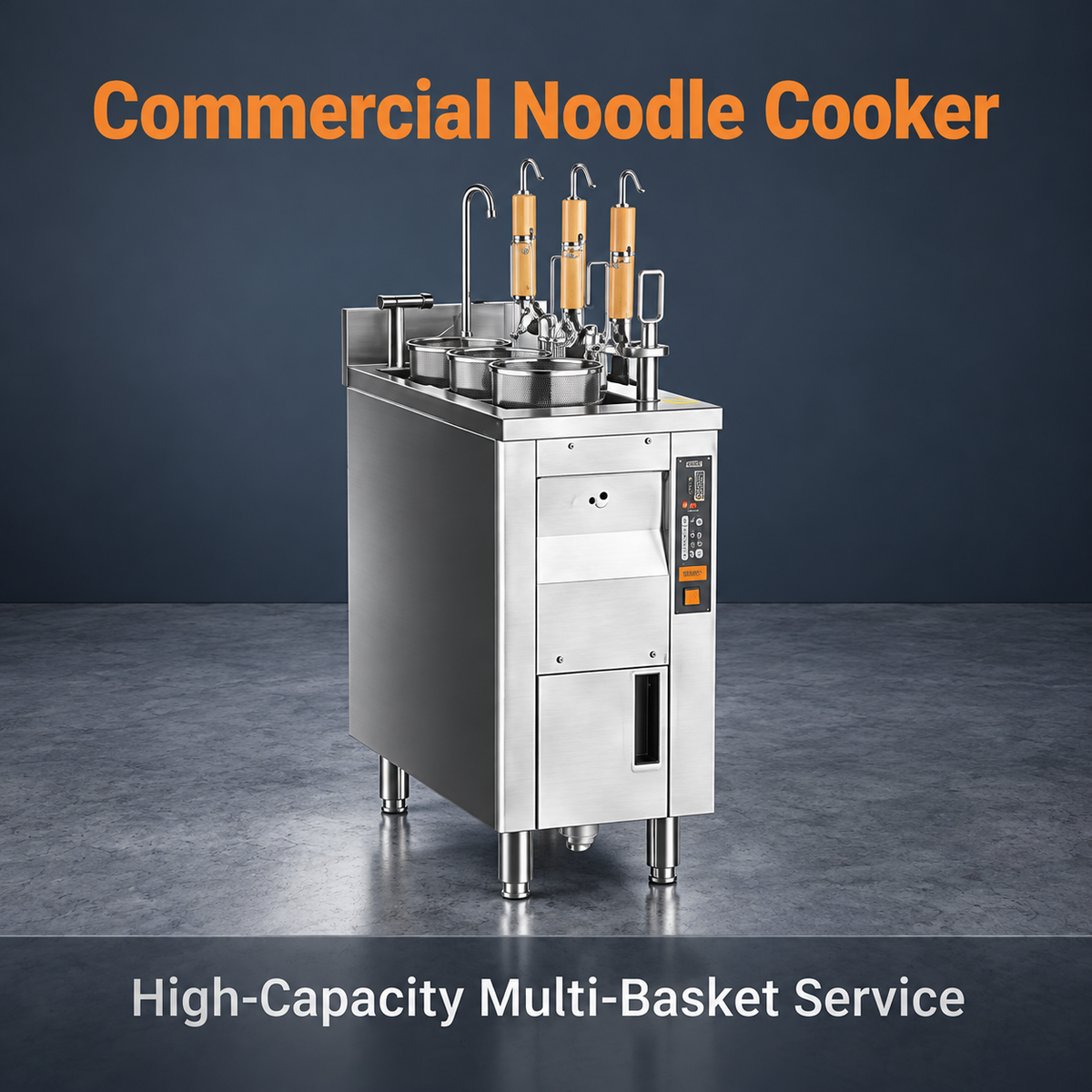 Electric 3-basket Automatic-lift Noodle Cooker - Engineering Type/JZML-3-B