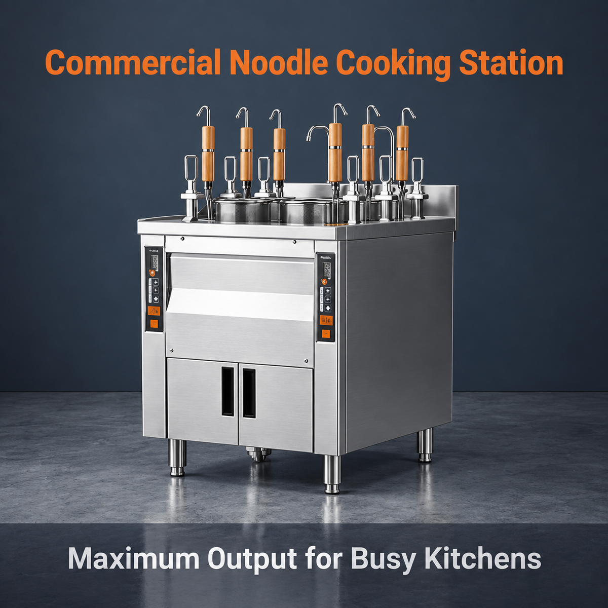 Electric 6-basket Automatic-lift Noodle Cooker - Engineering Type/JZML-6-B