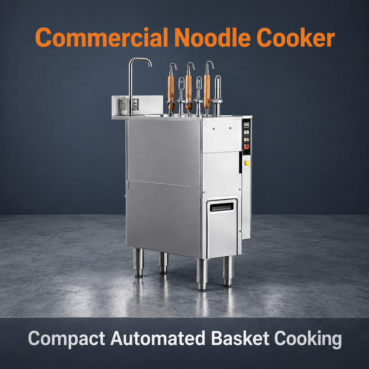 Electric 3-basket Automatic-lift Noodle Cooker - Standard Type/JZML-3-A