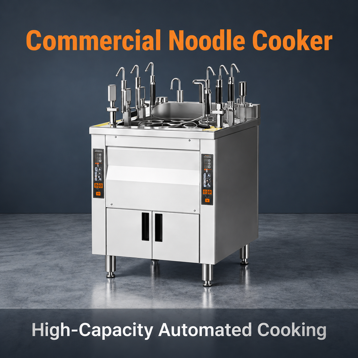 Gas 6-basket Automatic-lift Noodle Cooker - Engineering Type/JZML-6-R