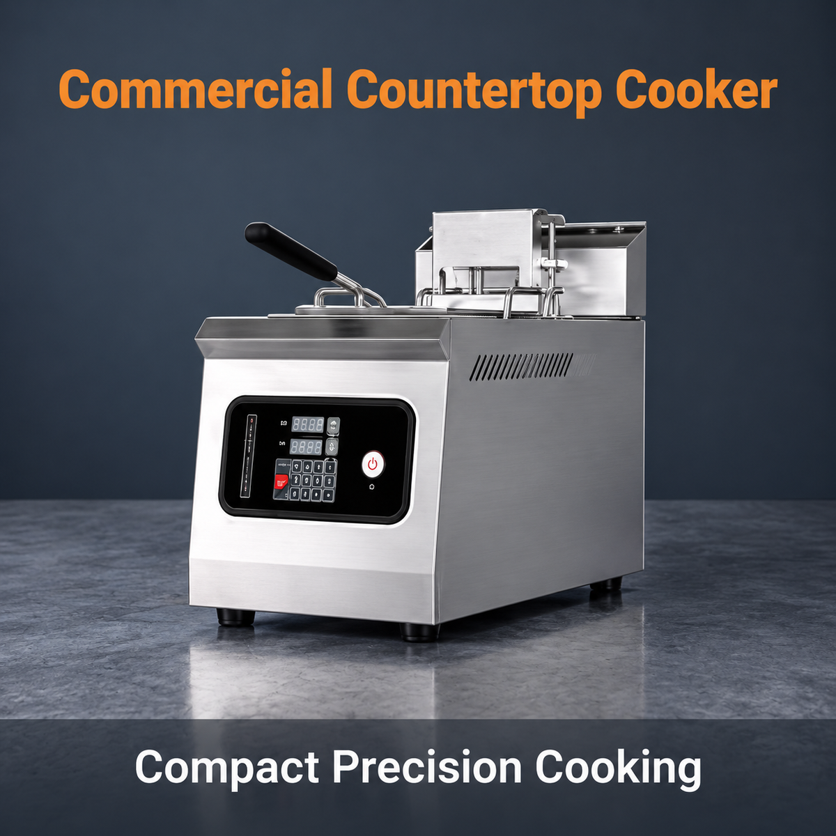Countertop Single-tank Automatic-lift Electric Fryer/JDZL-1ST