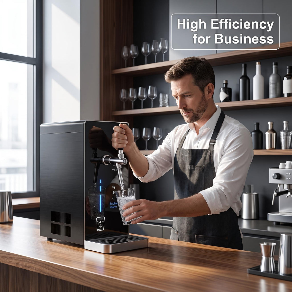Dual-Use Countertop Sparkling Water Maker for Home & Commercial, 2 Styles Optional
