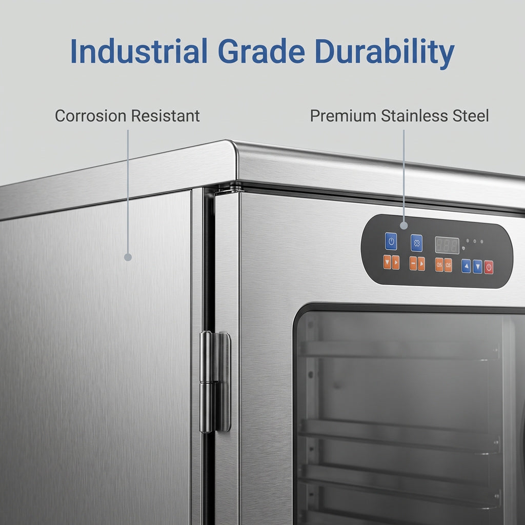 Commercial Dough Proofer, Multi-Spec Stainless Steel Bread Fermentation Cabinet for Bakery & Kitchen