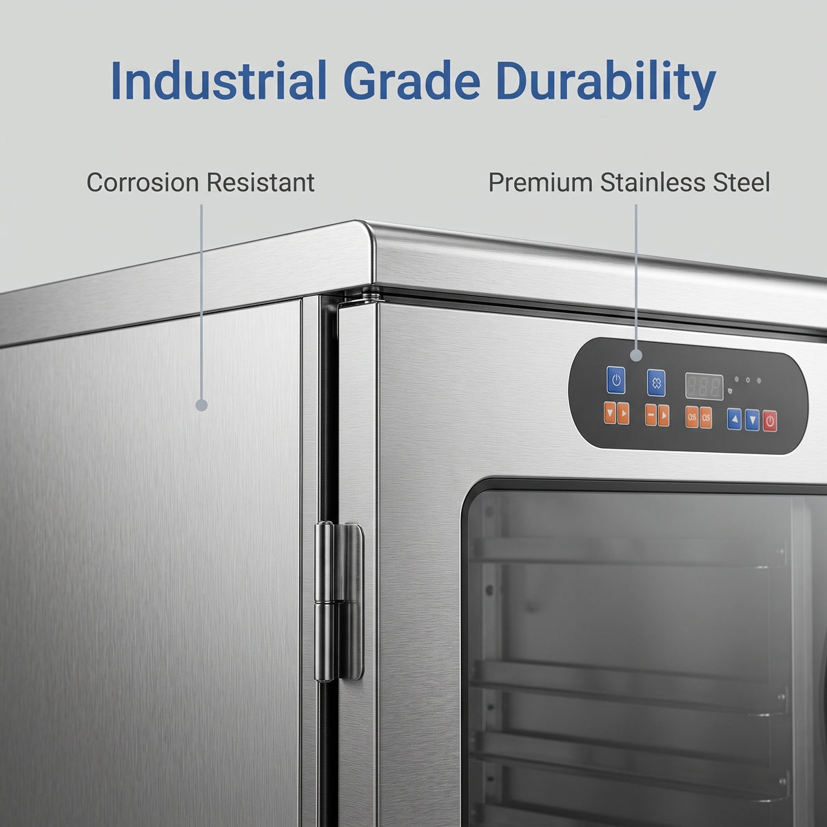 Commercial Dough Proofer, Multi-Spec Stainless Steel Bread Fermentation Cabinet for Bakery & Kitchen