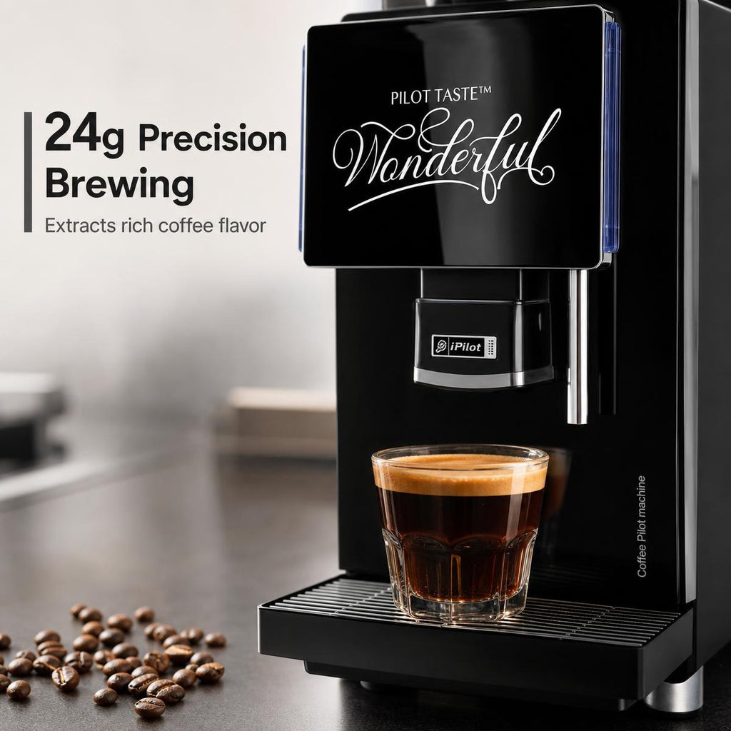 QA600 Series Smart Commercial Freshly Ground Coffee Machine, 24g Precision Brewing Dual Hopper Auto Operation