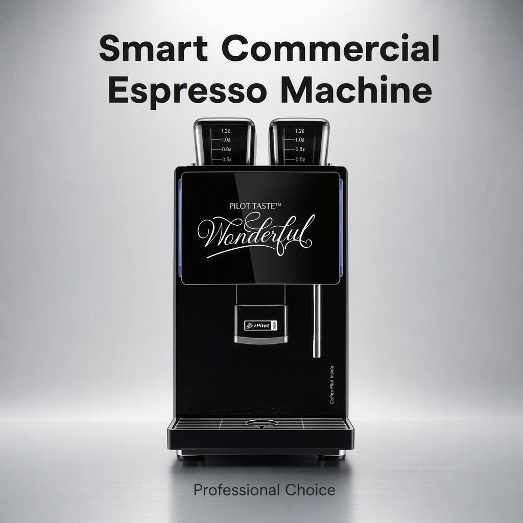 QA600 Series Smart Commercial Freshly Ground Coffee Machine, 24g Precision Brewing Dual Hopper Auto Operation