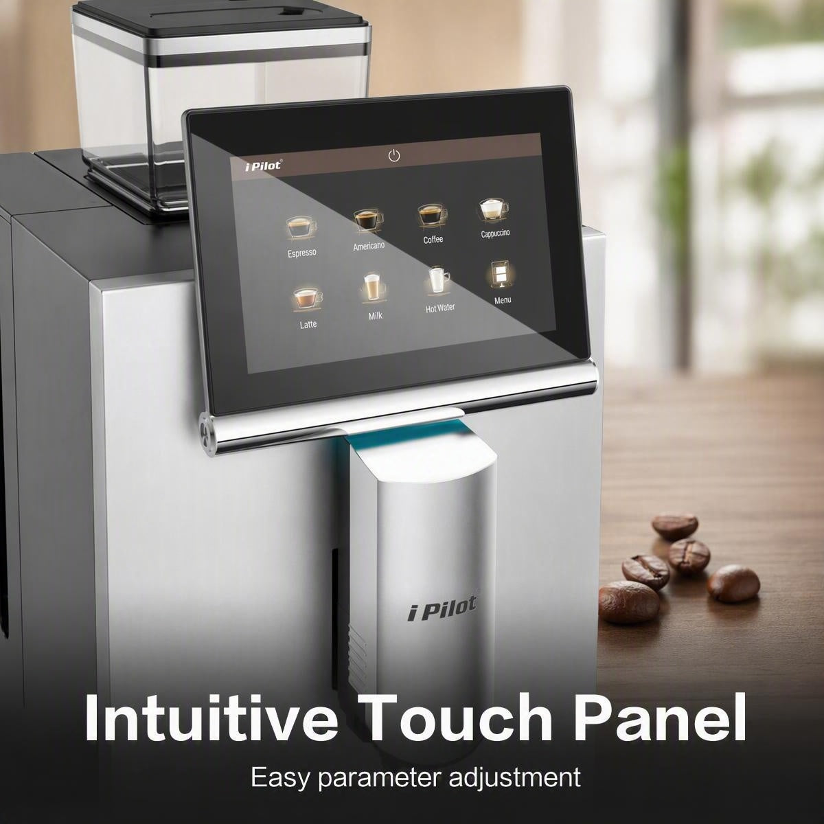 Q2 Pro Smart Voice Controlled Fresh Grind Coffee Machine with Commercial Refrigerated Cabinet